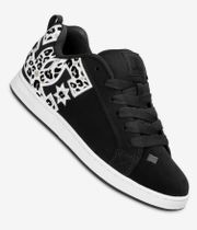 DC Court Graffik Shoes women (black white leopard print)