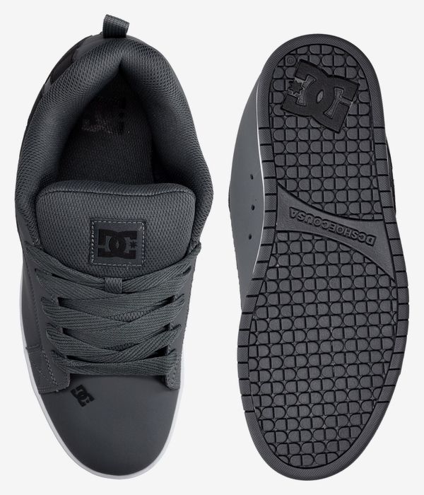 DC Court Graffik Schuh (dark grey black white)