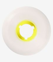 skatedeluxe Retro Conical Rouedas (white yellow) 56mm 100A Pack de 4