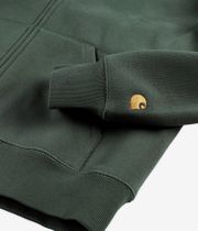 Carhartt WIP Chase Zip-Sweatshirt avec capuchon (sycamore tree gold)