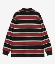 Carhartt WIP Malone Polo (stripe dark brick)