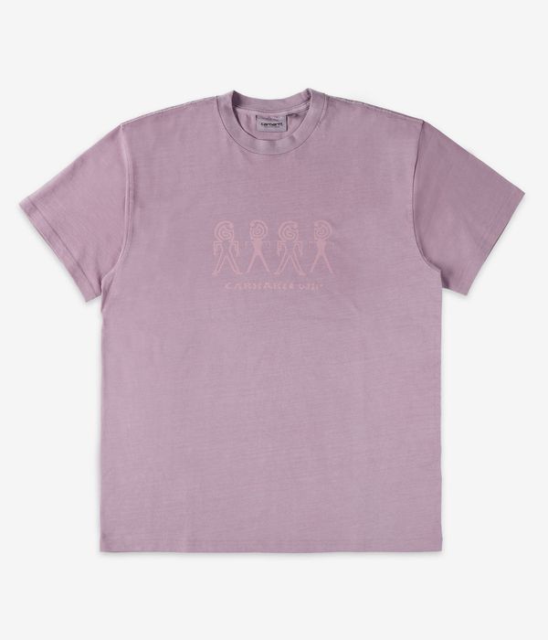 Carhartt WIP Terrestrial Organic T-shirt (pink fog hortensia pigment garme)