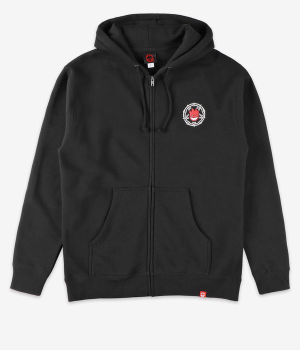 Spitfire Pentagram Drip Dbl Sudadera con cremallera (black red white)
