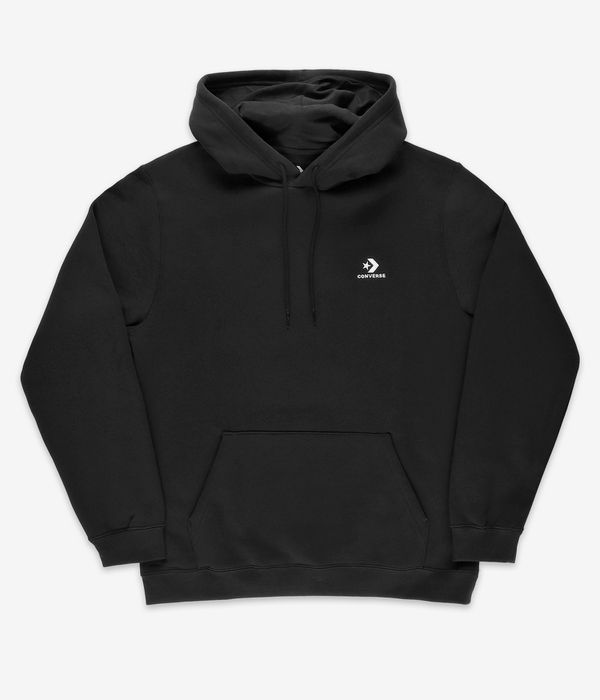 Shop Converse Go To Embroidered Brushed | online (black) Chevron Star skatedeluxe Back Hoodie