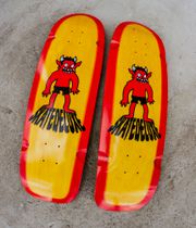skatedeluxe Devil Shaped 9" Planche de skateboard (yellow red)