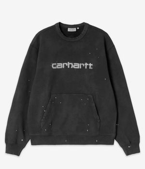 Carhartt WIP Painter Sweatshirt (black destroy wash splatter)