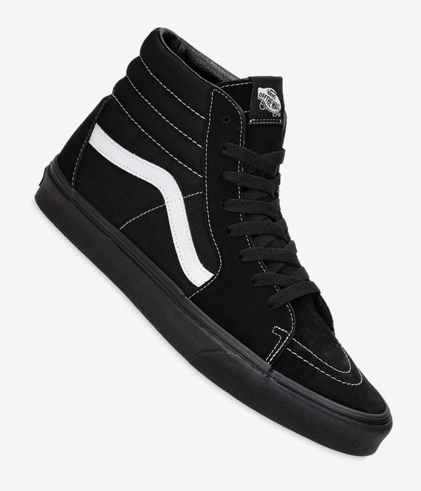 Shop Vans Skate SK8-Hi Suede Shoes (black black true white) online |  skatedeluxe