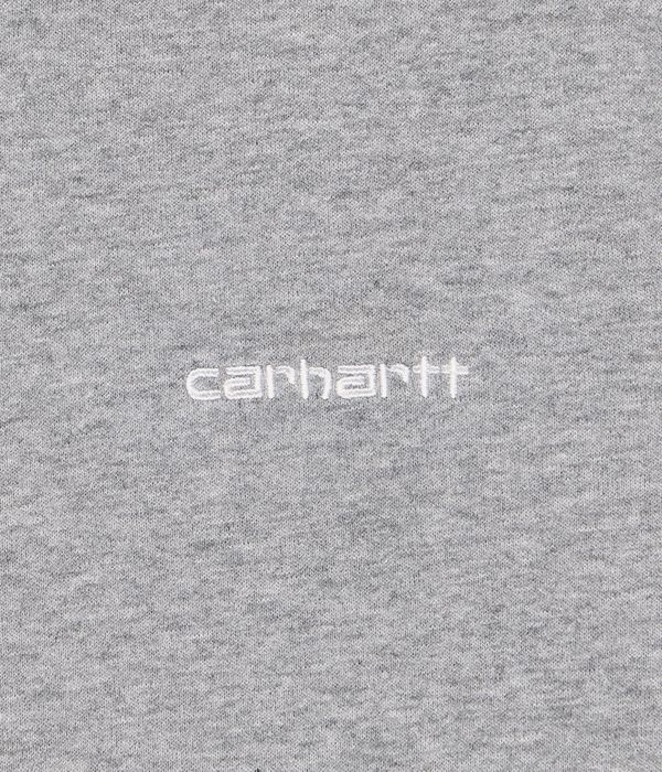 Carhartt WIP Script Embroidery Felpa (grey heather white)