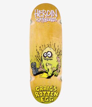 Heroin Skateboards Questions Craig's Rotten Egg 10" Planche de skateboard (multi)