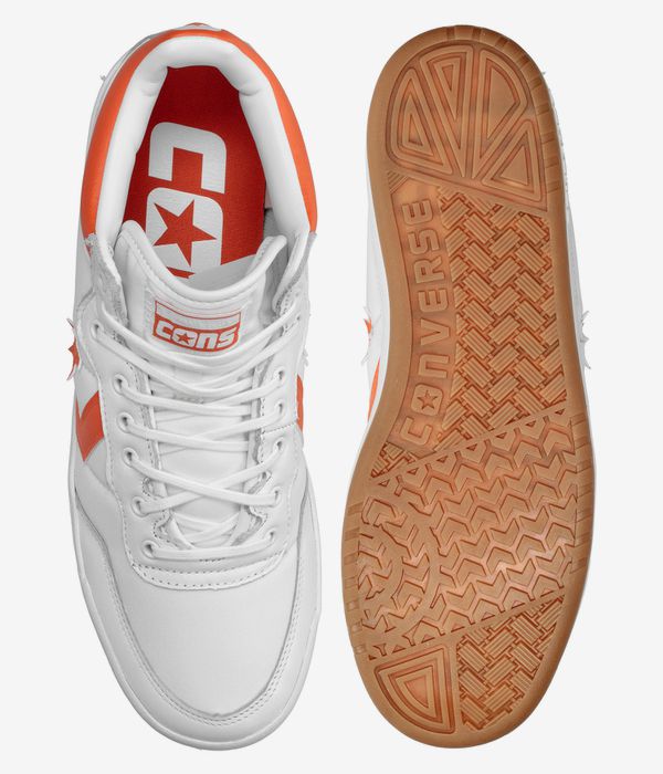 Converse CONS Fastbreak Pro Leather Scarpa (white orange white)