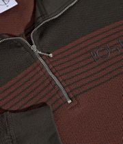 Polar Surf Half Zip Pique Sweatshirt (dirty black brownstone)
