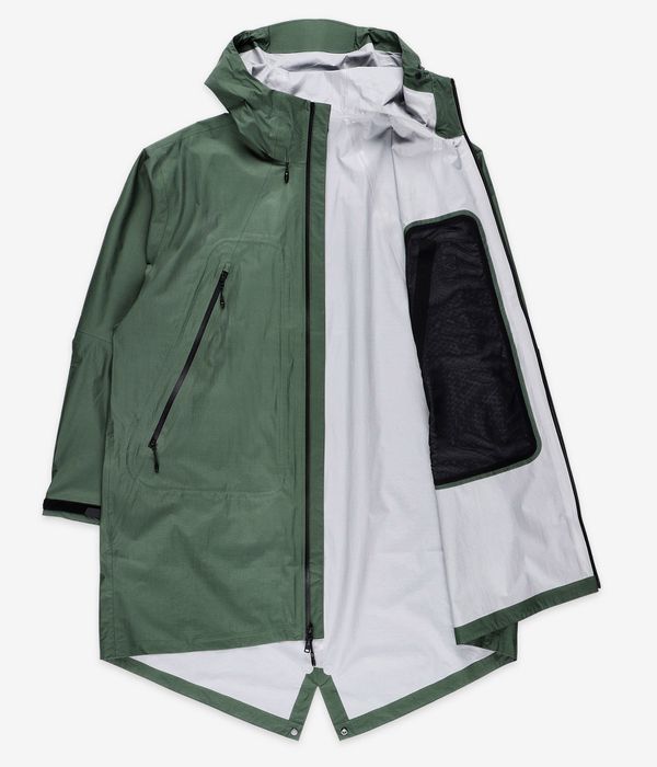 The North Face Packable Light Rain Parka Jas (duck green)
