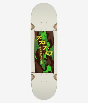 Krooked Kamo Wheel Wells 8.5" Skateboard Deck (white)