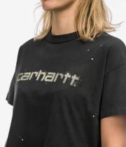 Carhartt WIP Painter T-Shirt women (black destroy wash splatter)