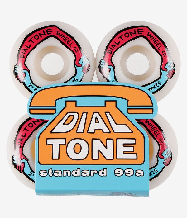Dial Tone Harmony Standard Roues (white) 52mm 99A 4 Pack