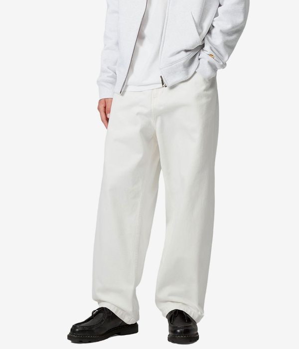 Carhartt WIP Brandon Pant Cotton Smith Vaqueros (white rinsed)