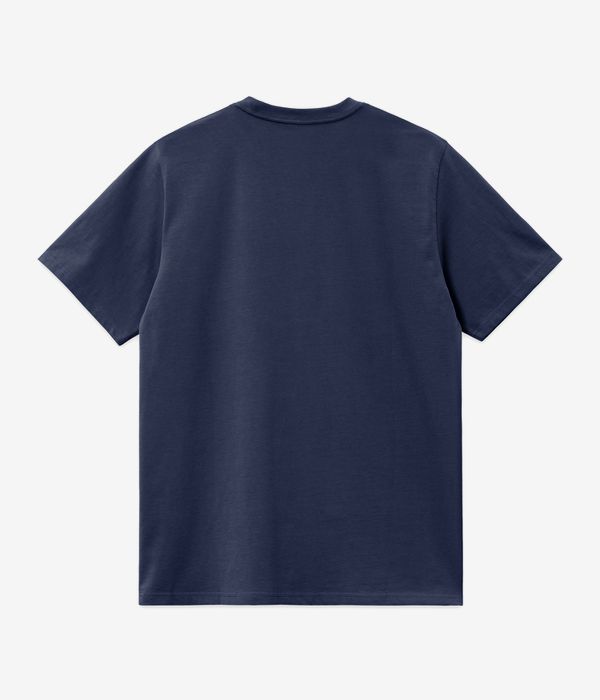 Carhartt WIP American Script Organic Camiseta (air force blue)