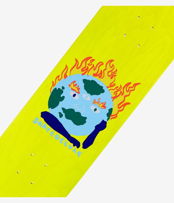 skatedeluxe Earth Full 8.5" Tabla de skate (yellow)