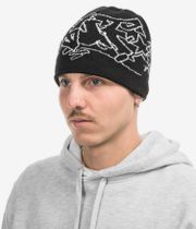 HUF Outlines Skull Beanie (black)