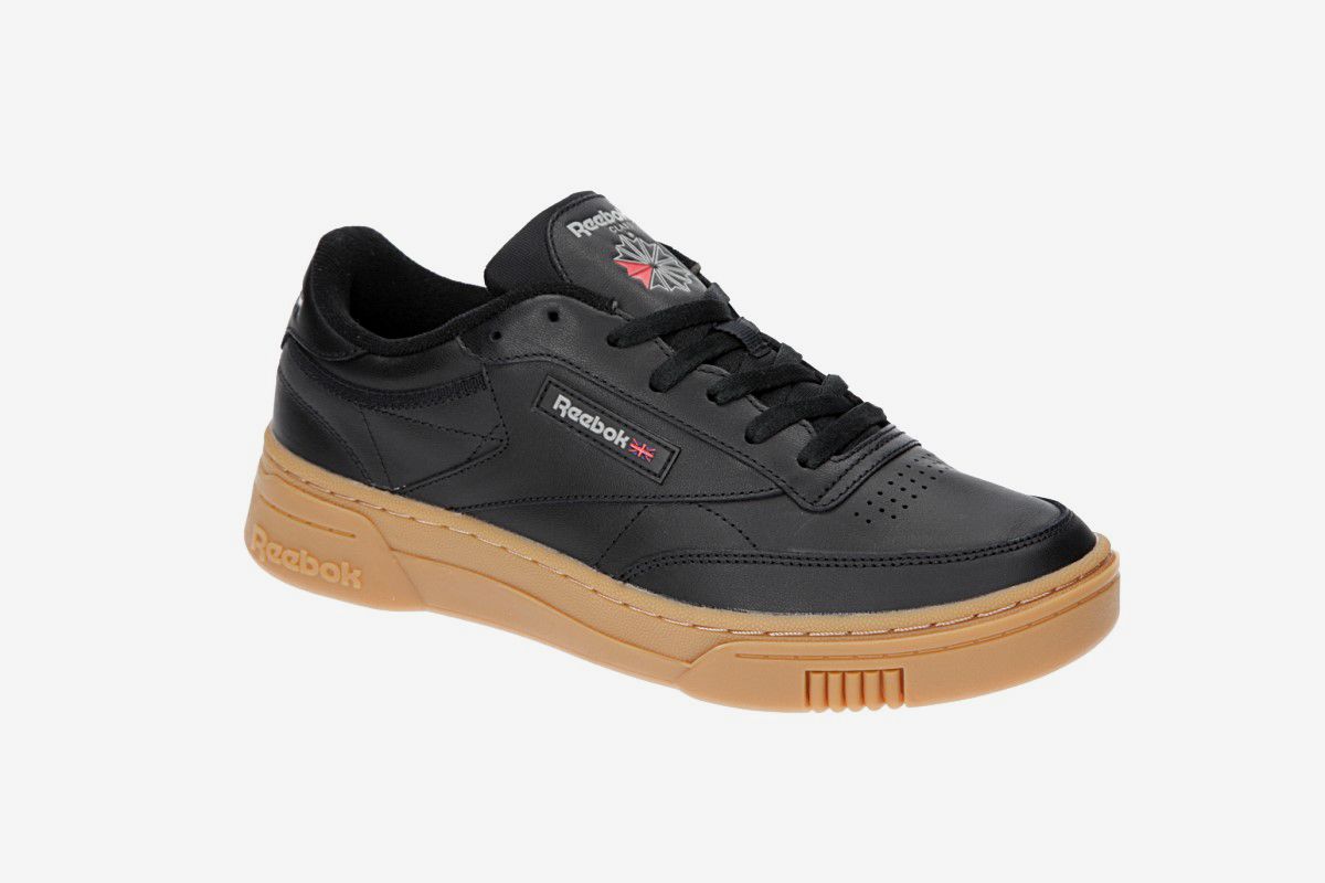 Reebok Club C Stacked Shoes (black gum)