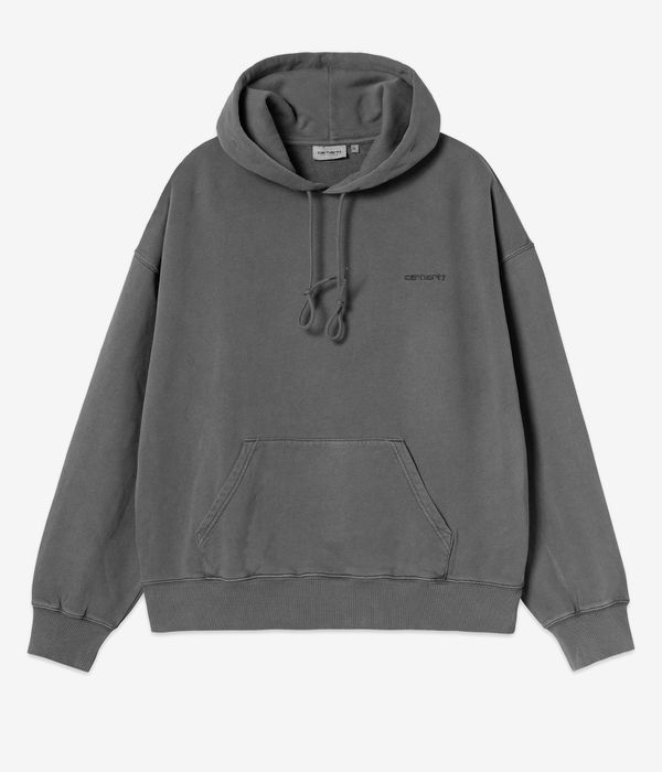 Carhartt WIP Benton Felpa Hoodie (graphite garment dyed)