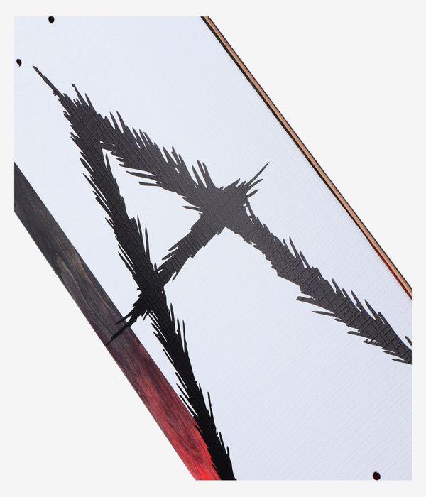 Antiz Description 8.25" Skateboard Deck (white red)