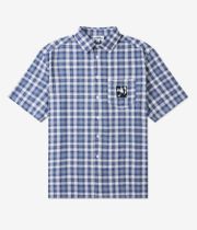 Come Sundown Brain Power Plaid Shirt (blue)