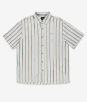 Brixton Cru Stripe Shirt (beige pine needle aquatic green)