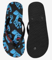 Santa Cruz Screaming Hands Drift Flip Flop Slaps (black blue)