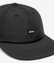 Obey Lowercase Nylon 6 Panel Cap (black)