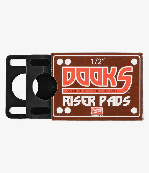 Shortys Dooks 1/2" Riser Pads (black) pacco da 2