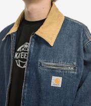 Carhartt WIP OG Detroit Cotton Camano Kurtka (blue dusty h brown dark used was)