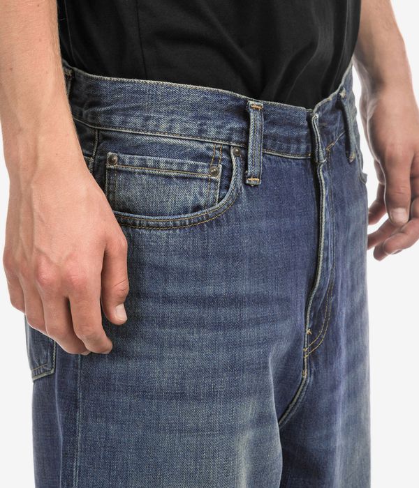 Carhartt WIP Aaron Pant Cotton Camano Vaqueros (blue dark used wash)