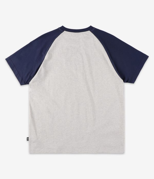 Antix Simplex Raglan Organic T-Shirty (heather grey navy)