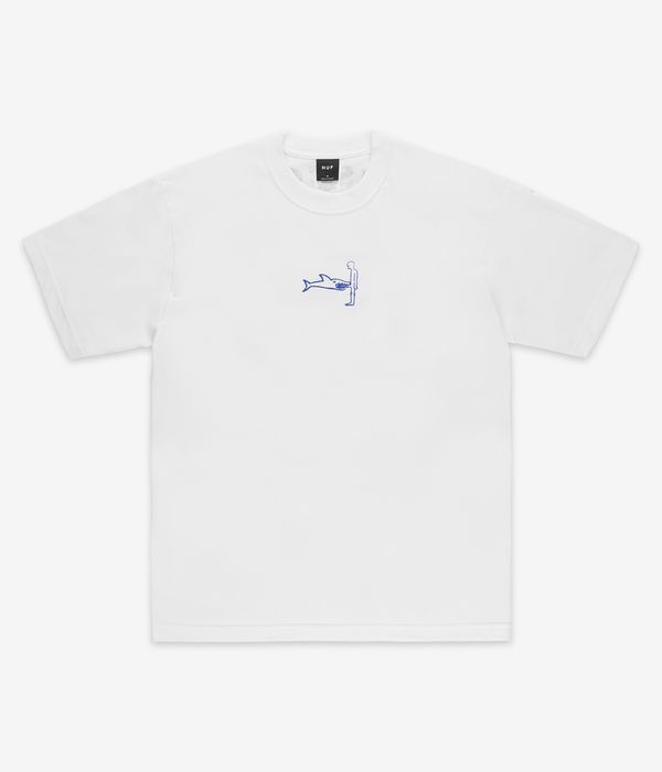 HUF x Alltimers Shark Attac Camiseta (white)