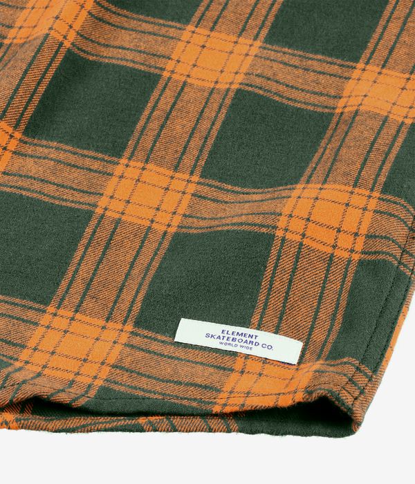 Element Compass Shirt (forest cheddar plaid)