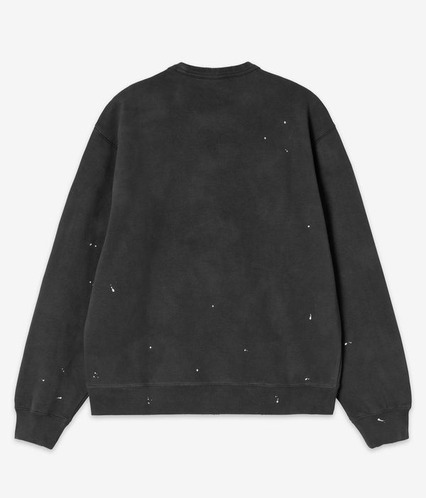 Carhartt WIP Painter Sweatshirt women (black destroy wash splatter)