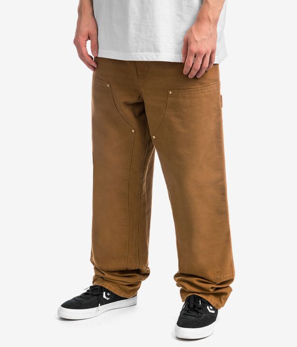 Carhartt WIP Double Knee Pant 'Deep H Brown Aged Canvas