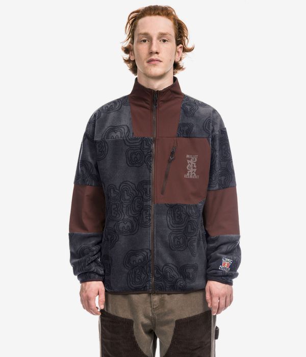 Element x Smoking Bears Fleece Jacke (shadow blue)