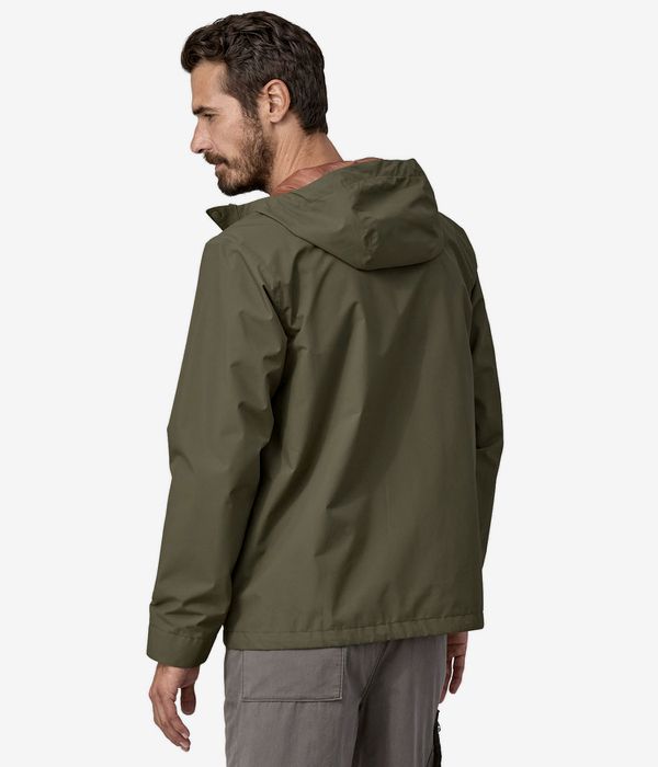 Patagonia Jackson Glacier Rain Jacket (basin green)