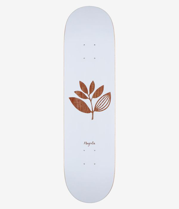 Magenta Team Wood Plant 8.125" Tabla de skate (white)