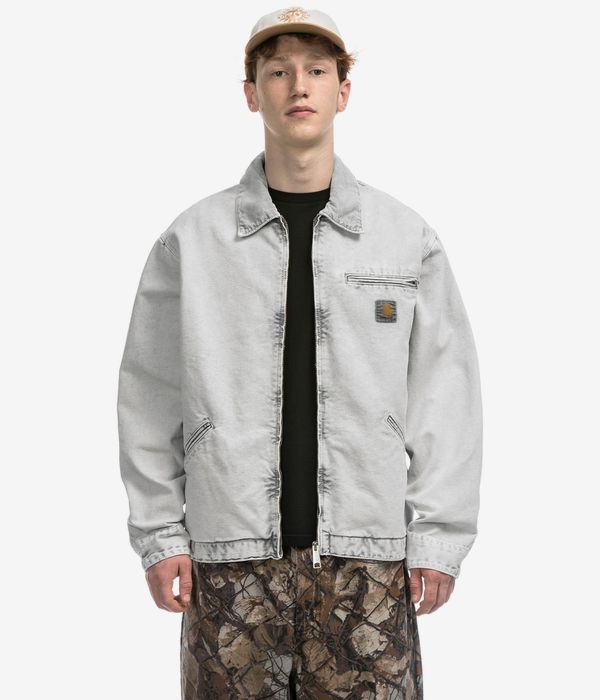 Carhartt WIP OG Detroit Organic Cotton Dearborn Jacke (black black chalk wash)