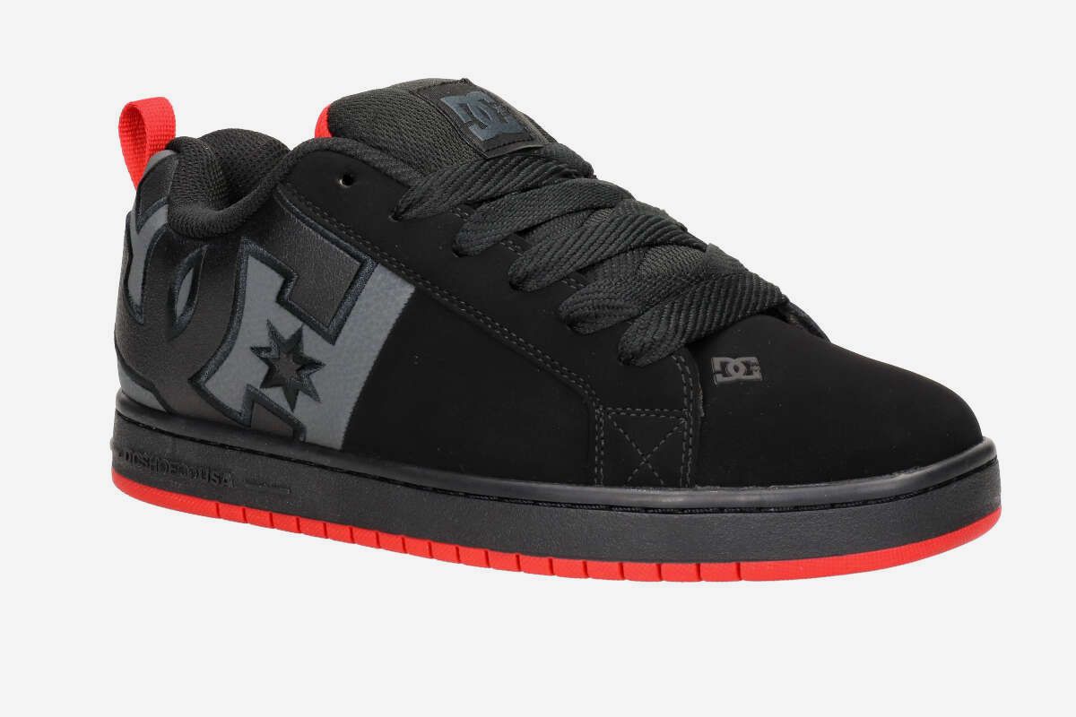 DC Court Graffik SQ Shoes (black grey red)