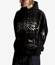 Wasted Paris ATM Boxy Zip-Sweatshirt avec capuchon (black)
