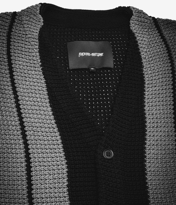 Fucking Awesome School Striped Cardigan Veste (black)