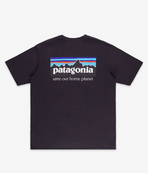 Shop Patagonia P-6 Mission Regenerative Organic Pilot T-Shirt (ink black)  online