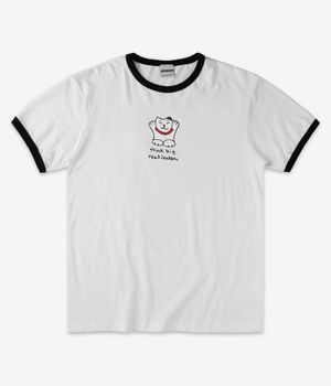 Jenkem Think Big T-shirt (white black ringer)