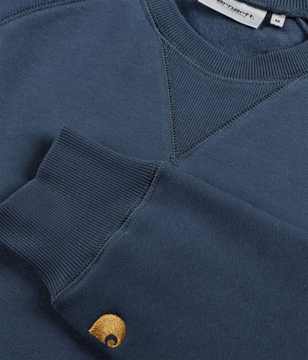 Carhartt WIP Chase Sweatshirt (dusky blue gold)