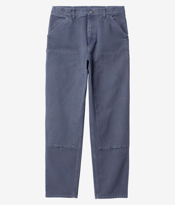 Carhartt WIP Double Knee Organic Dearborn Pantaloni (storm blue faded)