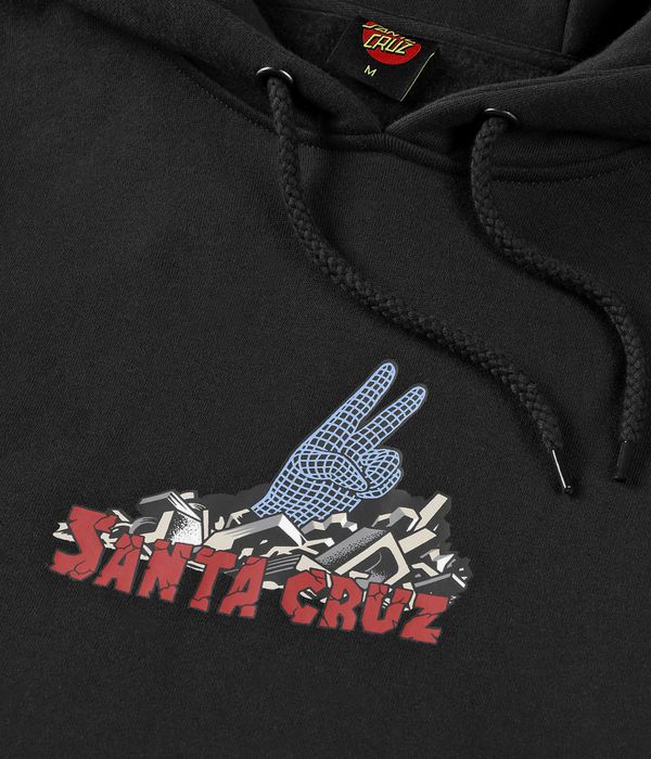 Santa Cruz Kendall Grid Hand Centre Hoodie (black)
